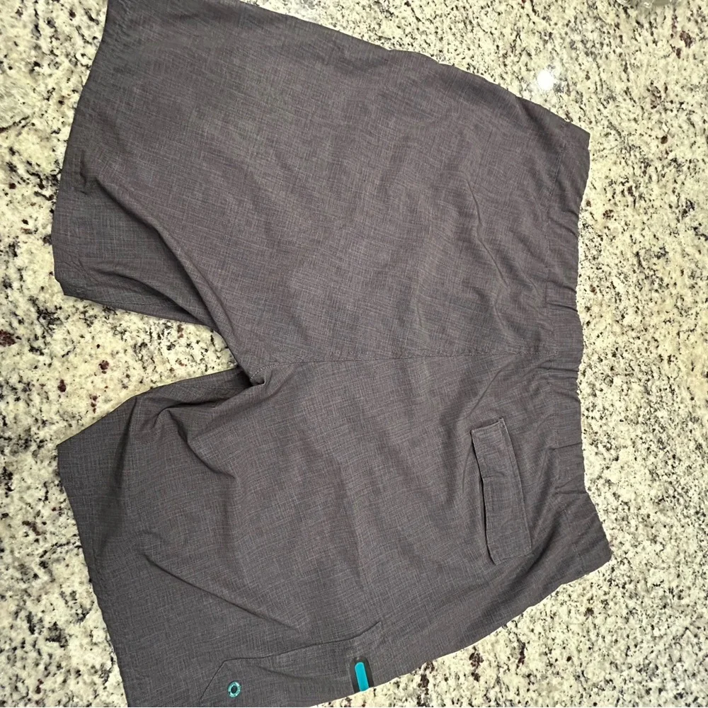 ZGray‎ Swim Shorts with Teal Accents NWOT